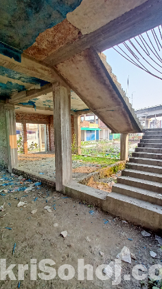 ১০ শতাংশ জমি সহ একতলা ছাদ কমপ্লিট বিল্ডিং সহ বিক্রি করা হবে